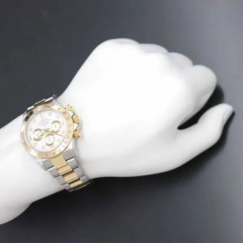 Rolex Daytona 16523G 38mm Yellow gold and Stainless steel White 1