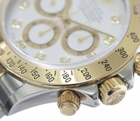 Rolex Daytona 16523G 38mm Yellow gold and Stainless steel White 6