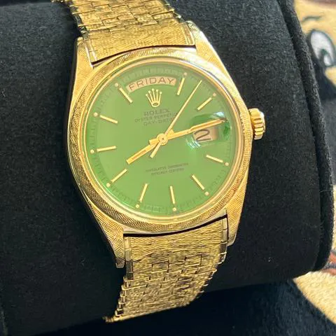 Rolex Day-Date 36 1806 36mm Yellow gold Green