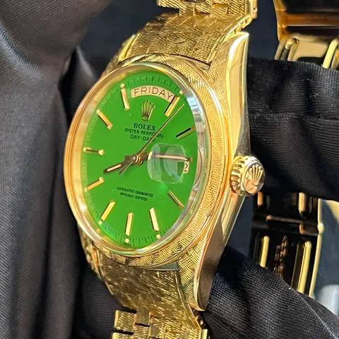 Rolex Day-Date 36 1806 36mm Yellow gold Green 3