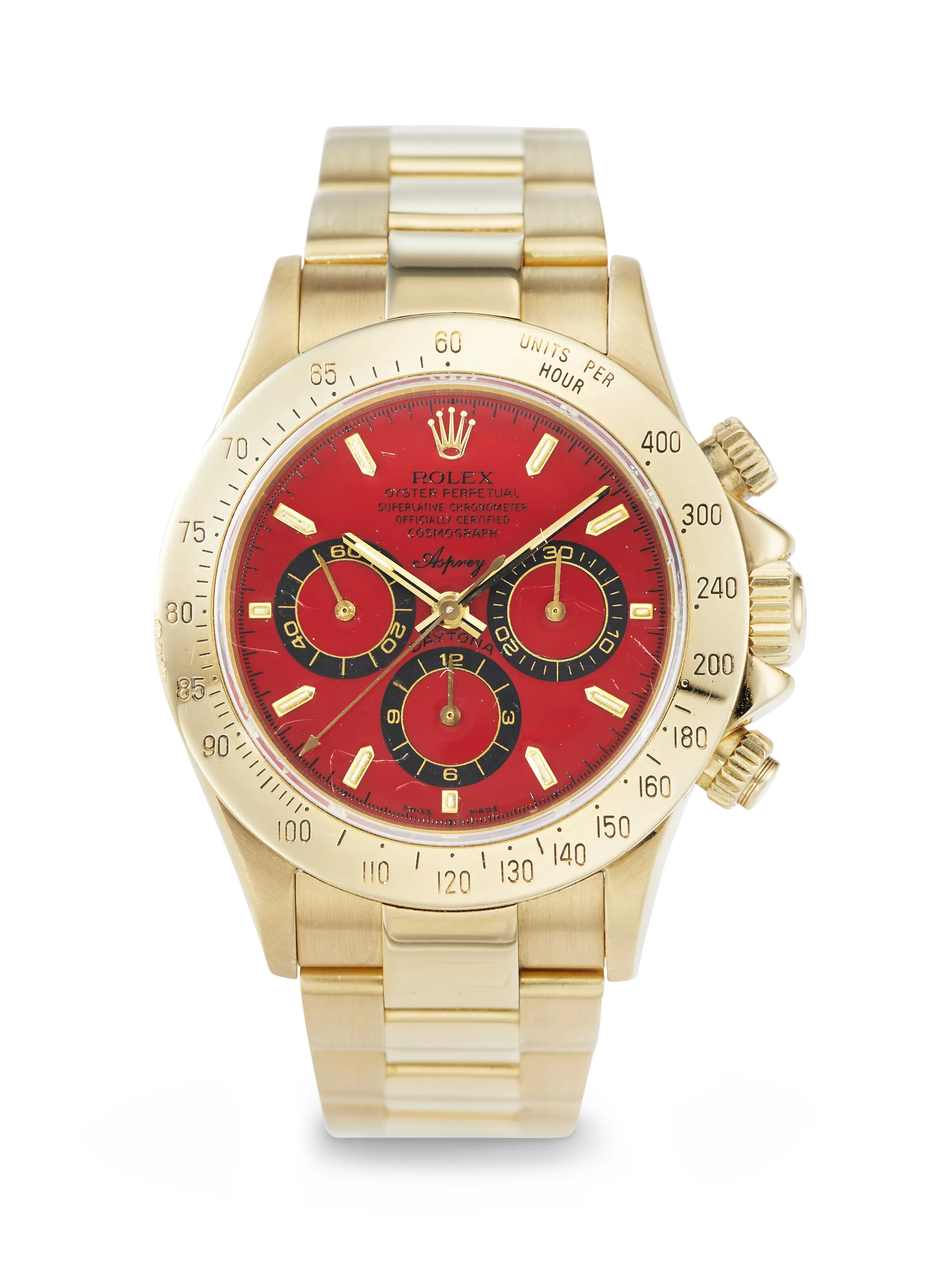 Rolex Daytona 16528 nullmm Yellow gold Red