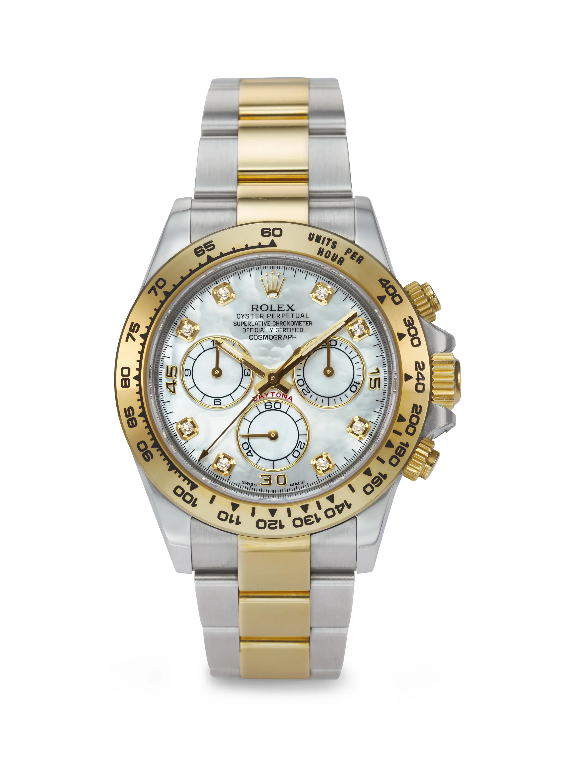 Rolex Daytona 116503 40mm Yellow gold and stainless steel Mother-of-pearl
