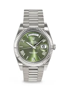 Rolex Day-Date 40 228239 White gold Green