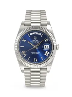 Rolex Day-Date 40 228239 White gold Blue