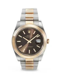 Rolex Datejust 41 126301 Rose gold and Stainless steel Brown