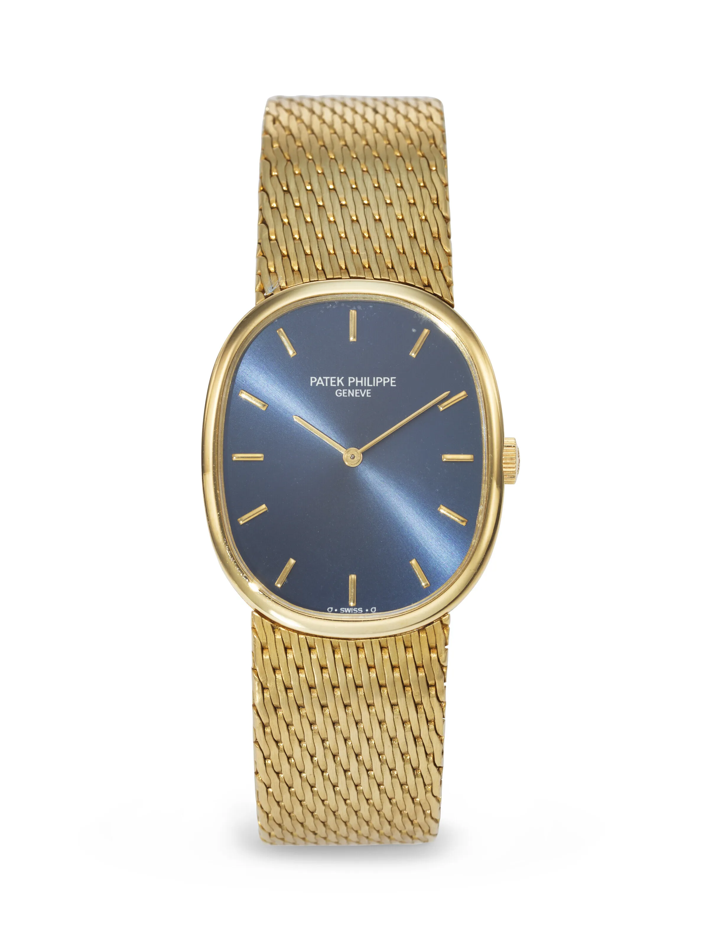 Patek Philippe Golden Ellipse 3748/1 27mm Yellow gold Silvered blue