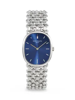 Patek Philippe Golden Ellipse 3648/1 White gold Blue