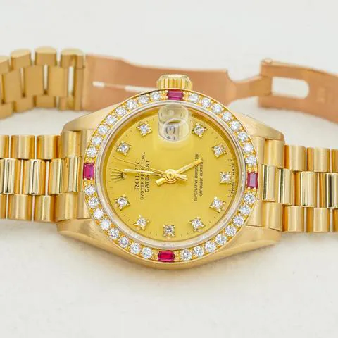 Rolex Lady-Datejust 69068 26mm Yellow gold Champagne 5