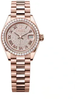 Rolex Lady-Datejust 279135RBR-0021 Everose gold Silver