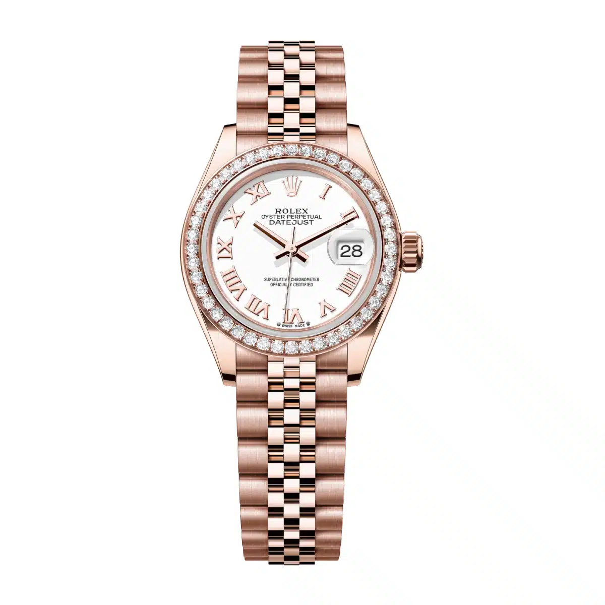 Rolex Lady-Datejust 279135RBR-0024 28mm Everose gold White