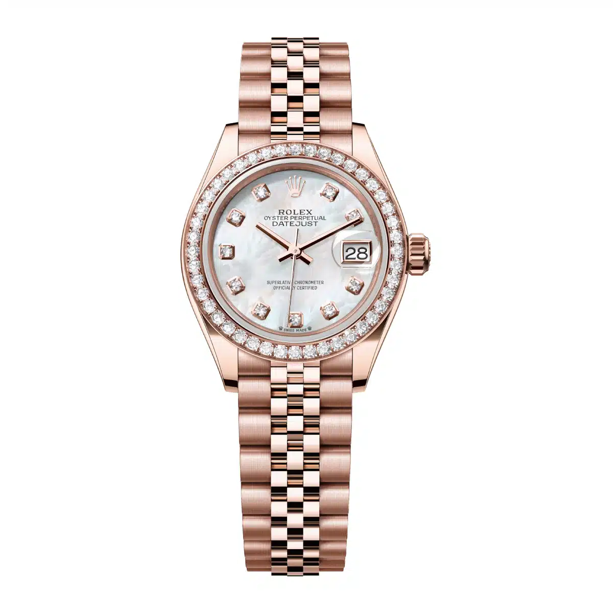 Rolex Lady-Datejust 279135RBR-0019 28mm Everose gold White