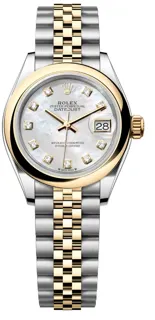 Rolex Lady-Datejust 279163-0013 Yellow gold and Stainless steel Mother Of Pearl set with diamonds