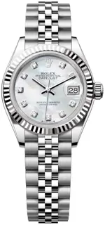 Rolex Lady-Datejust 279174-0009 28mm White gold and Stainless steel Mother of Pearl set with diamonds