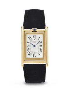 Cartier Tank Basculante 2391 Yellow gold White