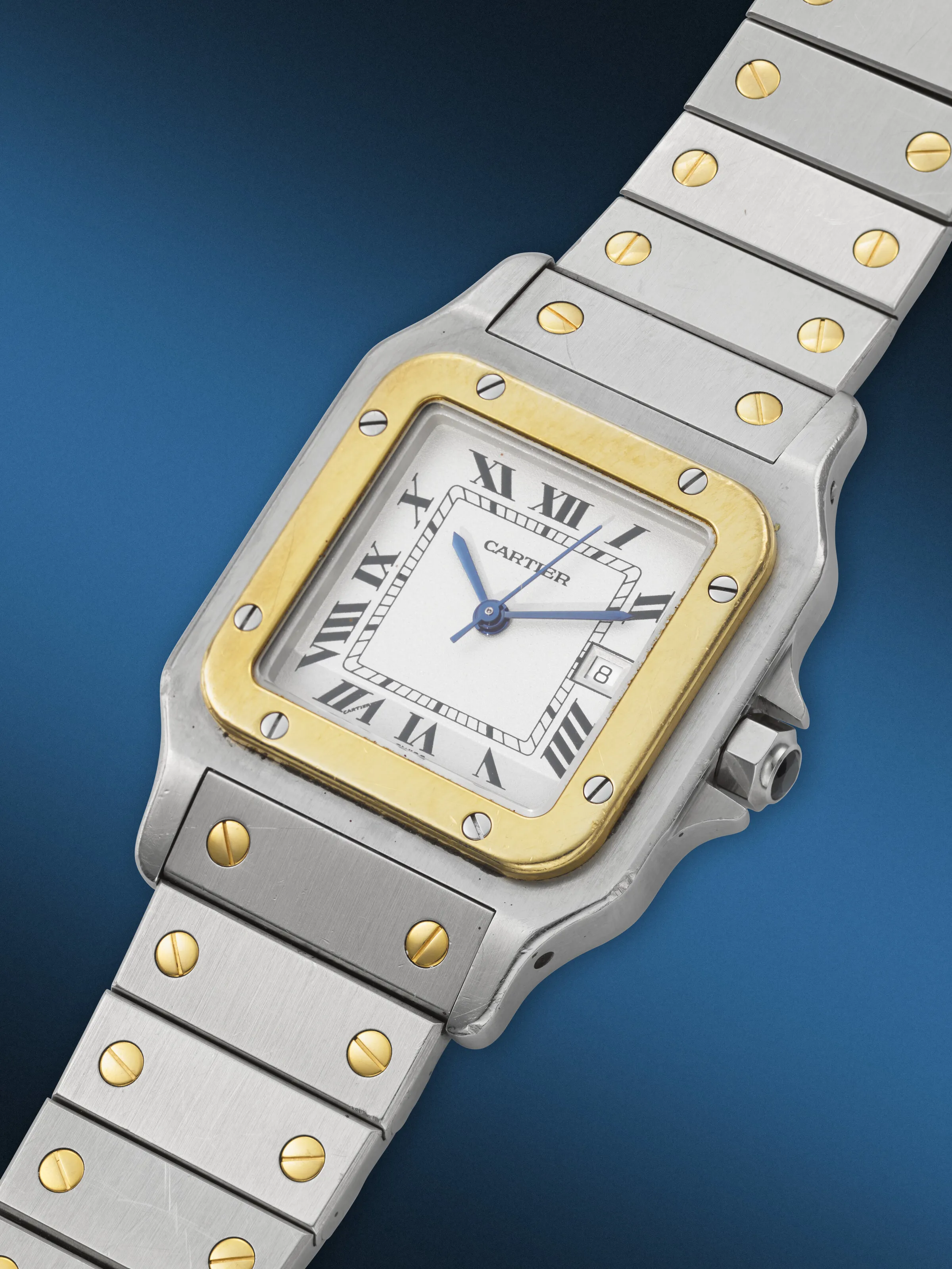 Cartier Santos Galbée 2961 29mm Yellow gold and stainless steel White 1