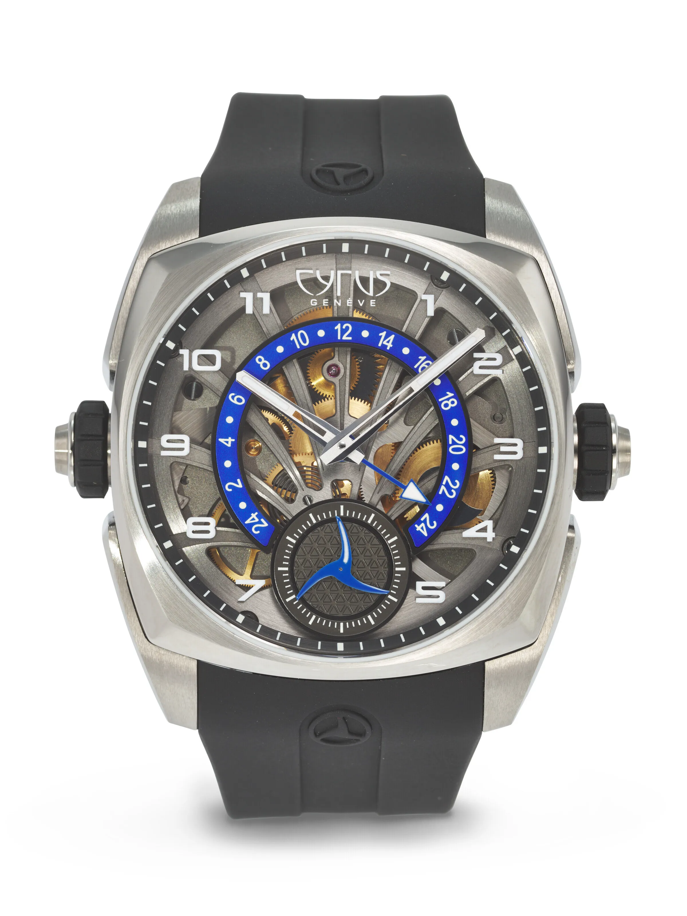 Cyrus Klepcys Retrograde 539.507.TT.A 49mm Titanium Semi-skeletonized