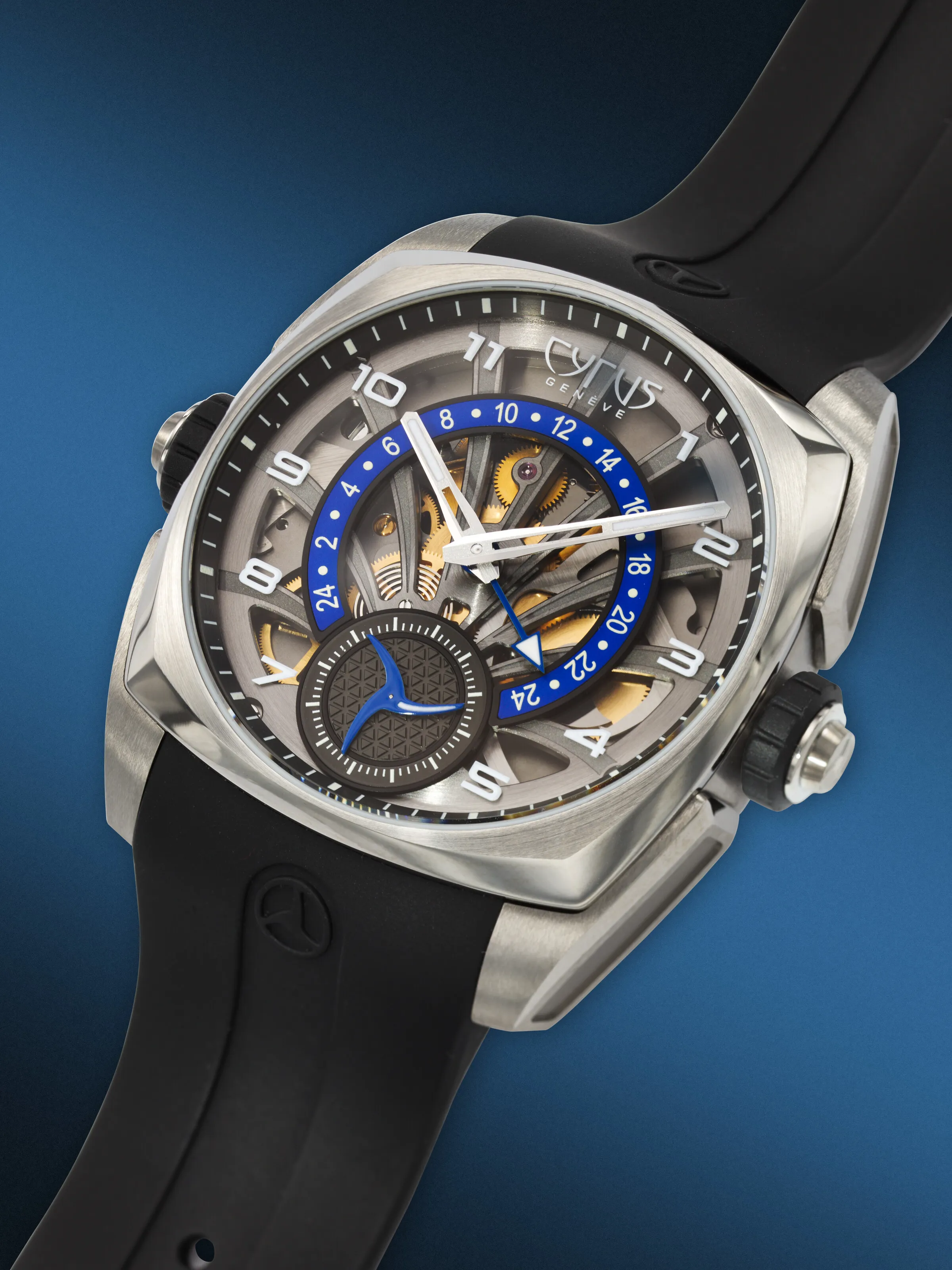 Cyrus Klepcys Retrograde 539.507.TT.A 49mm Titanium Semi-skeletonized 1