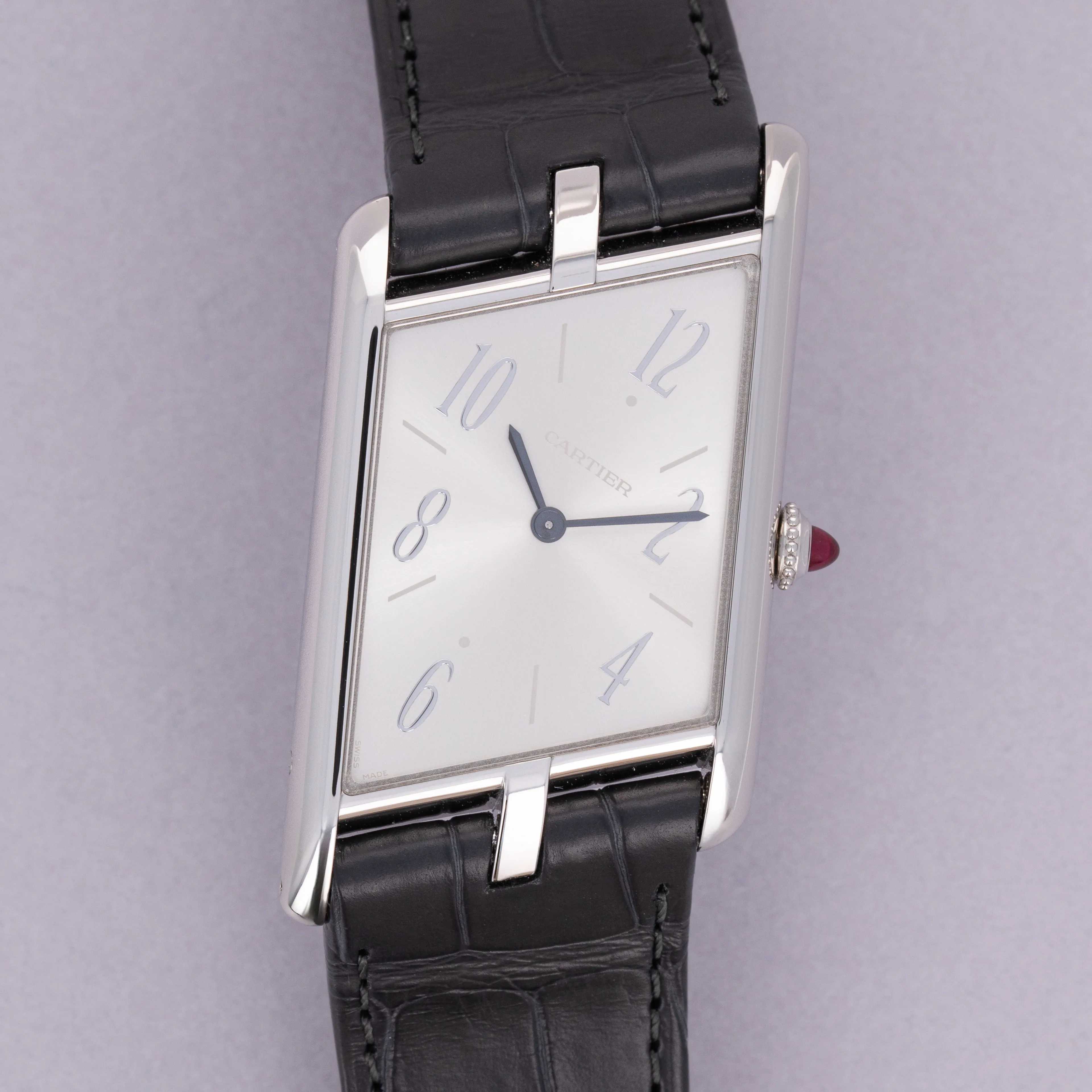 Cartier Tank Asymétrique WGTA0042/4286 47mm Platinum Silver