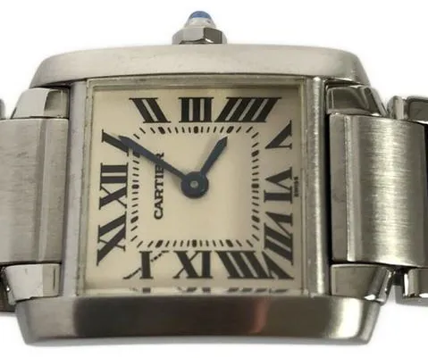 Cartier Tank Française W51008Q3 20mm Stainless steel White 3