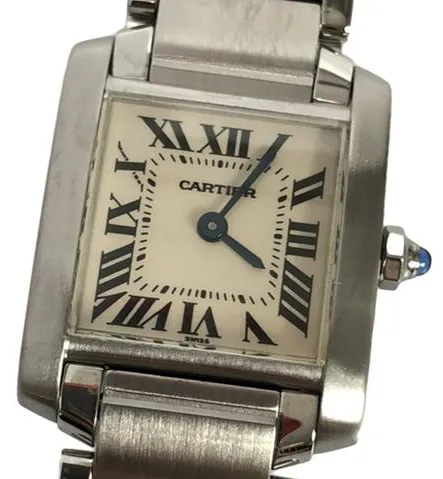 Cartier Tank Française W51008Q3 20mm Stainless steel White 10