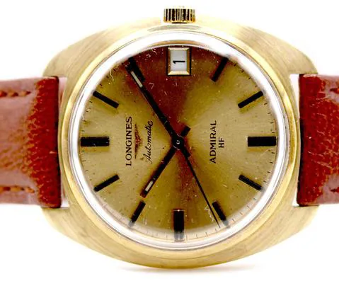 Longines Admiral 33mm Yellow gold Champagne