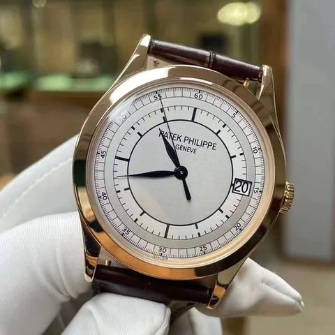 Patek Philippe Calatrava 5296R-001 38mm 18k rose Silver