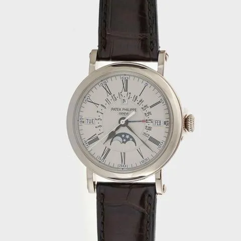 Patek Philippe Perpetual Calendar 5159G-001 38mm White gold Silver