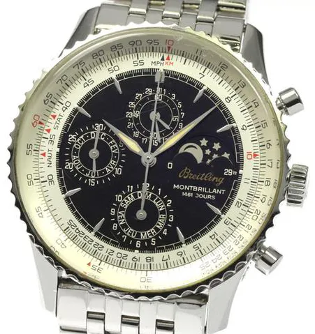 Breitling Montbrillant 1461 Jours A19030 41mm Stainless steel Black