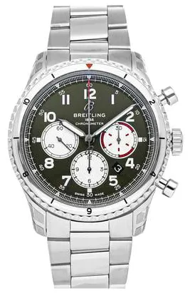 Breitling Aviator 8 AB01192A1L1A1 43mm Stainless steel Green