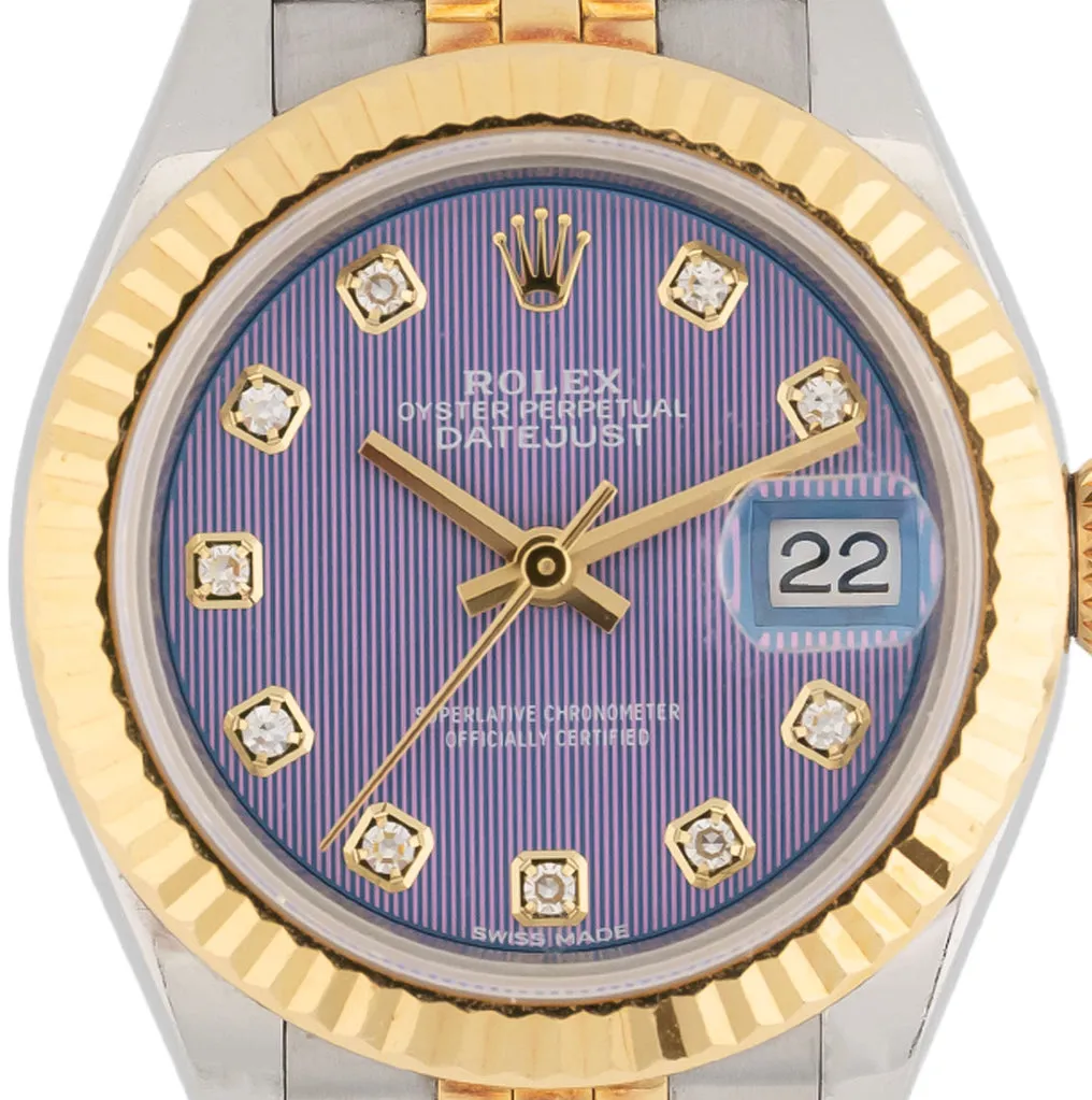 Rolex Lady-Datejust 279173G 28mm Yellow gold and Stainless steel Purple 4