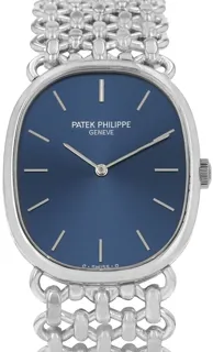 Patek Philippe Golden Ellipse 3848 White gold Blue