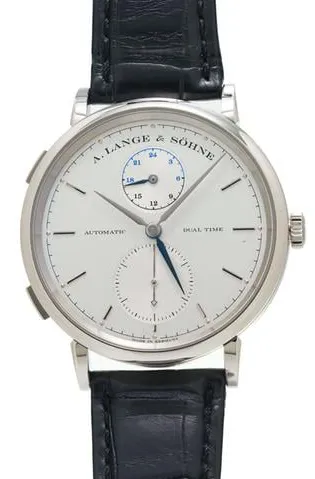 A. Lange & Söhne Saxonia 385.026 40mm White gold Silver