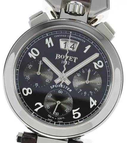 Bovet C803 40mm Stainless steel Black