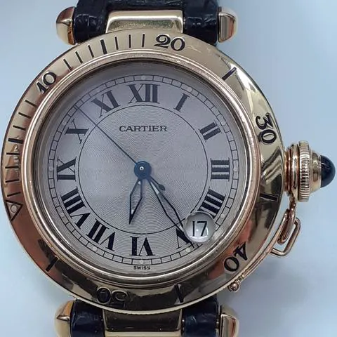 Cartier Pasha C 1035 36mm Yellow gold White