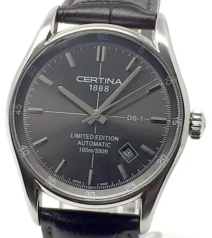 Certina DS-1 39mm Stainless steel Black