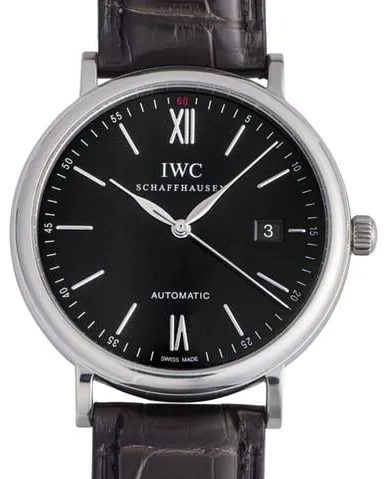 IWC Portofino Automatic IW356502 40mm Stainless steel Black