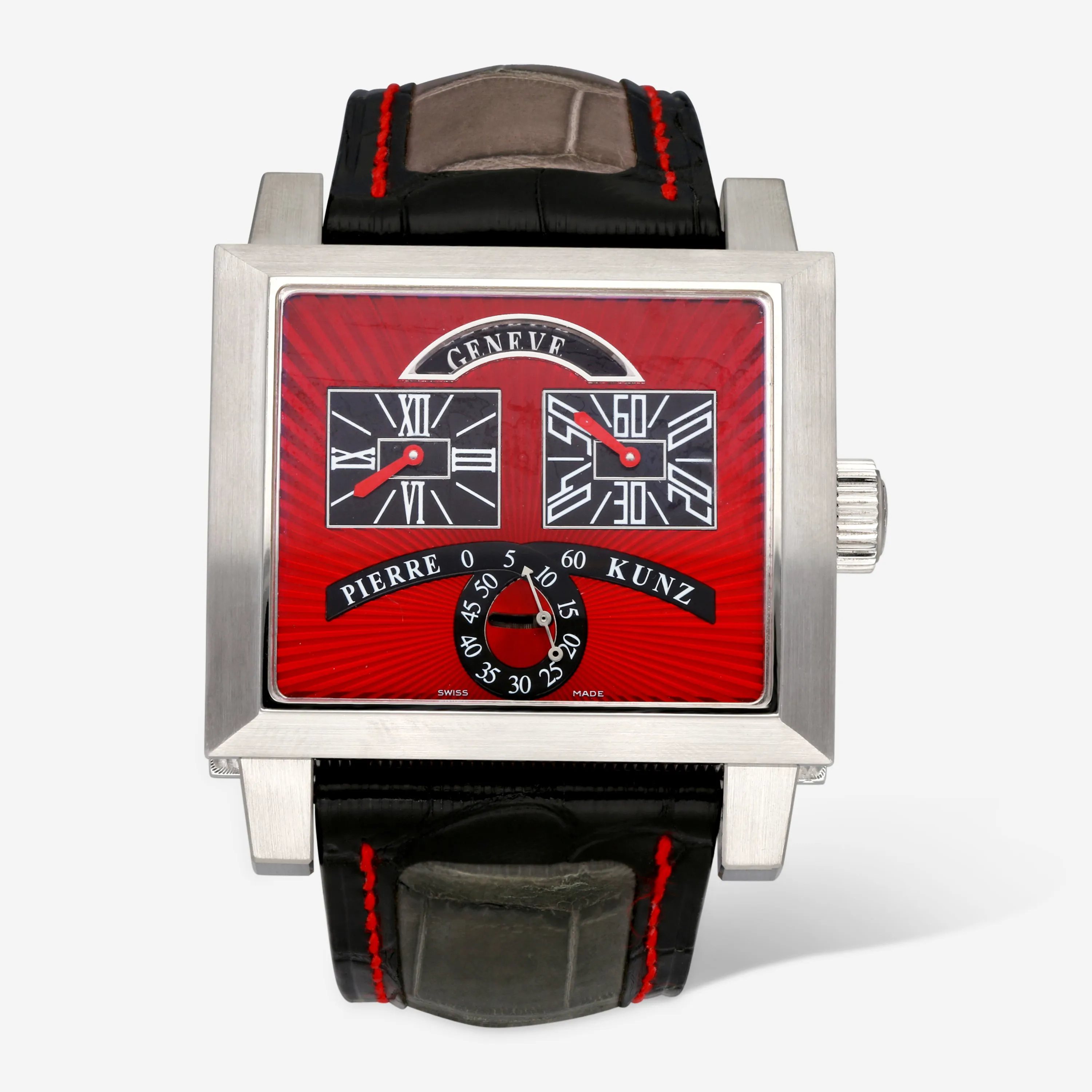 Pierre Kunz PKN 018 SVR Stainless steel Red