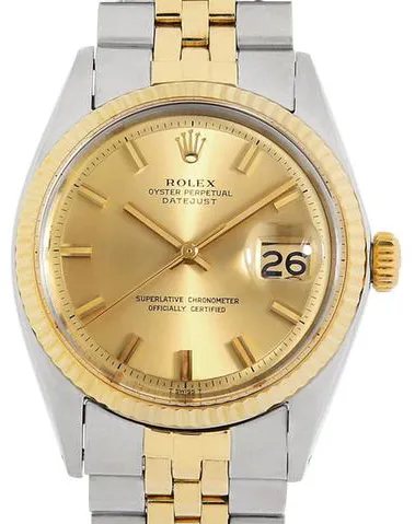 Rolex Datejust 36 1601 36mm Yellow gold and stainless steel Champagne