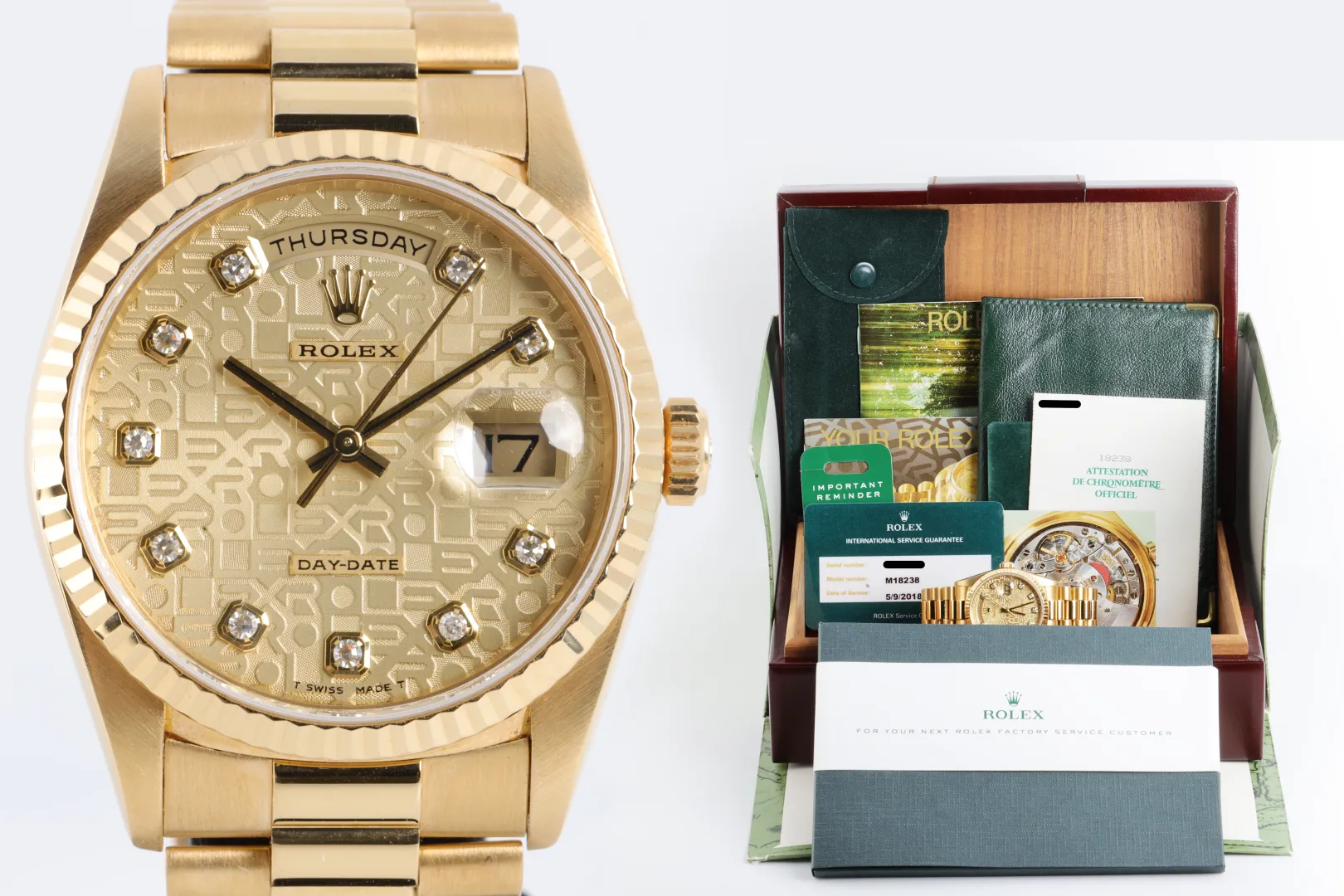 Rolex Day-Date 18238 nullmm Yellow gold