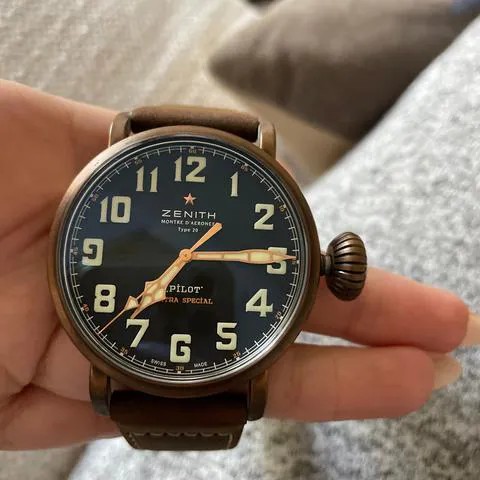 Zenith Pilot 29.2430.679/21.C753 45mm Bronze Black 10