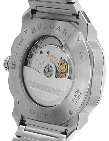 Bulgari Octo 103481 41mm Stainless steel Blue 2