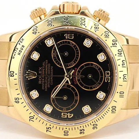 Rolex Daytona 116528G 40mm Yellow gold Black 3