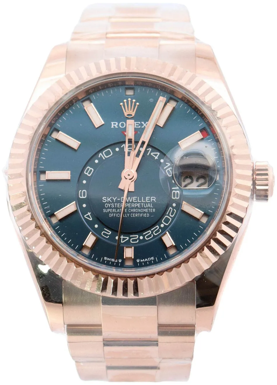 Rolex Sky-Dweller 336935 42mm Rose gold Blue