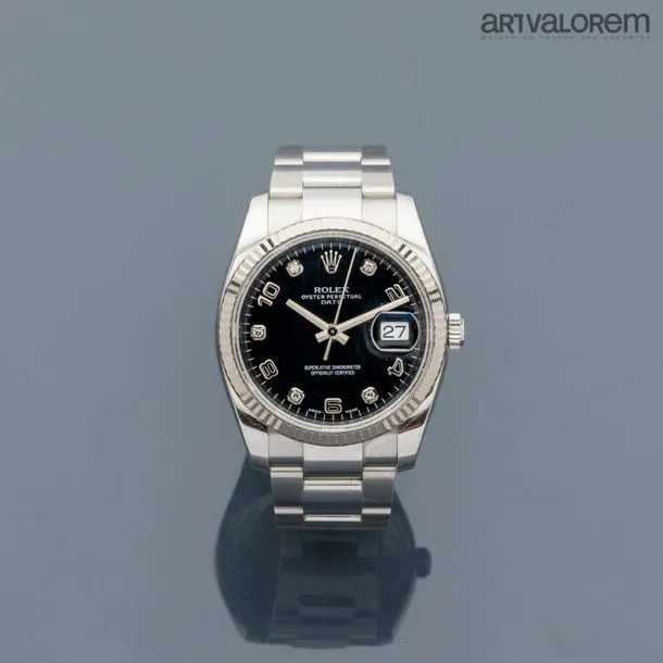 Rolex Oyster Perpetual Date 115234 34mm Stainless steel Black