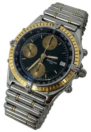 Breitling Chronomat B13047 39mm Yellow gold and stainless steel Green 1