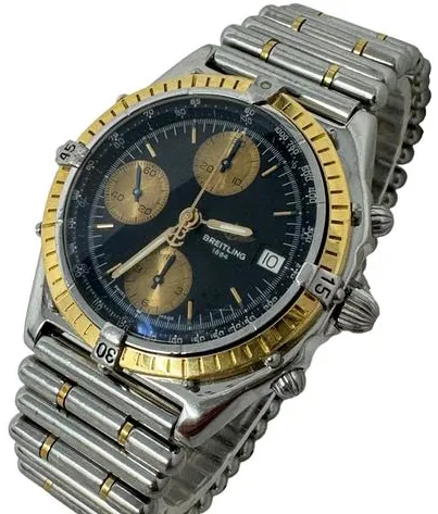 Breitling Chronomat B13047 39mm Yellow gold and stainless steel Green 2