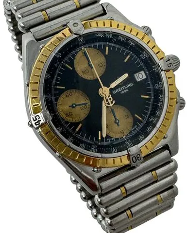 Breitling Chronomat B13047 39mm Yellow gold and stainless steel Green 4