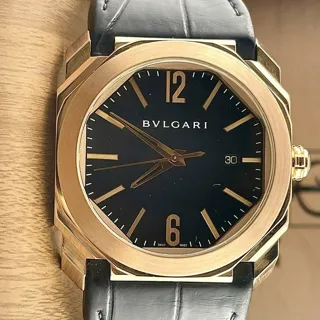 Bulgari Octo 101963 Rose gold Black