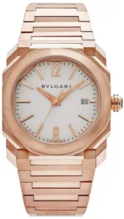 Bulgari Octo Solotempo 102318 Rose gold Silver