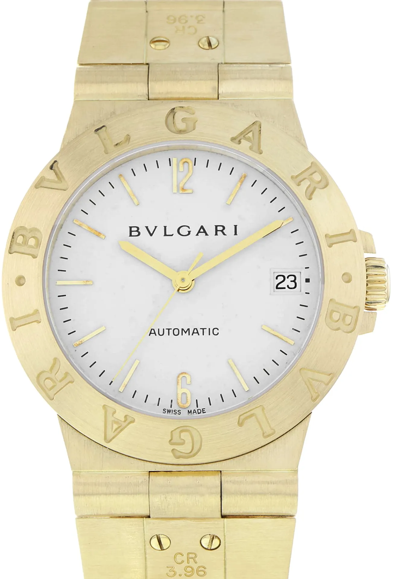 Bulgari Diagono LCV 35 G 35mm Yellow gold White